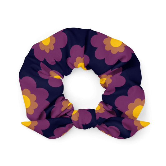 FANCY BLOOM plum - Scrunchie