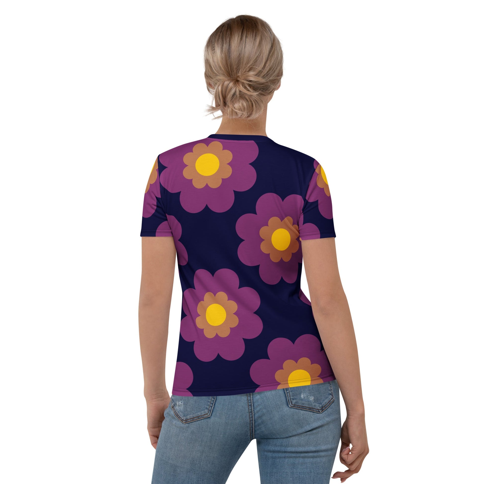 FANCY BLOOM plum - Woman's T-Shirt - SHALMIAK