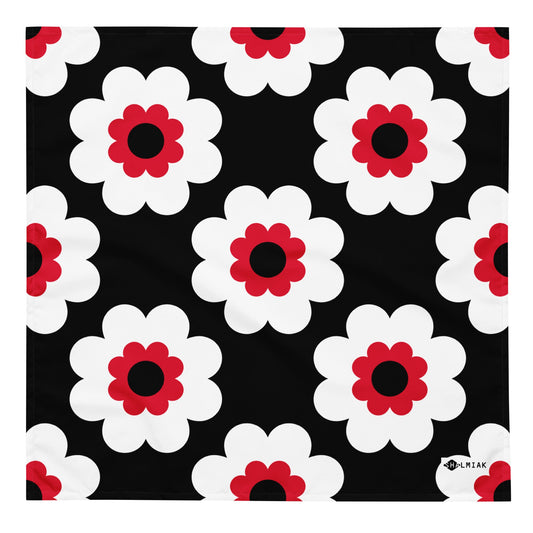 FANCY BLOOM red black - Bandana - SHALMIAK