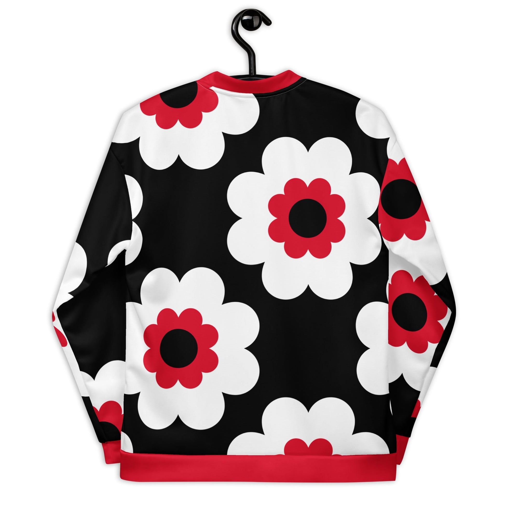 Bomber Jacket - FANCY BLOOM red black