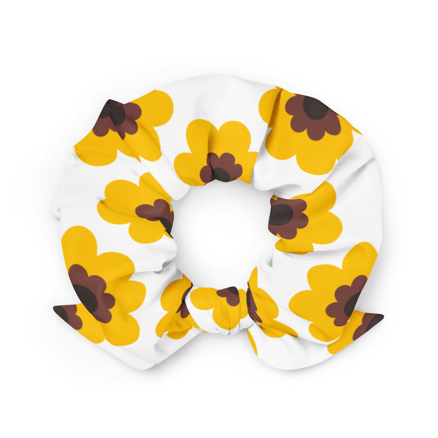 Scrunchie - FANCY BLOOM yellow