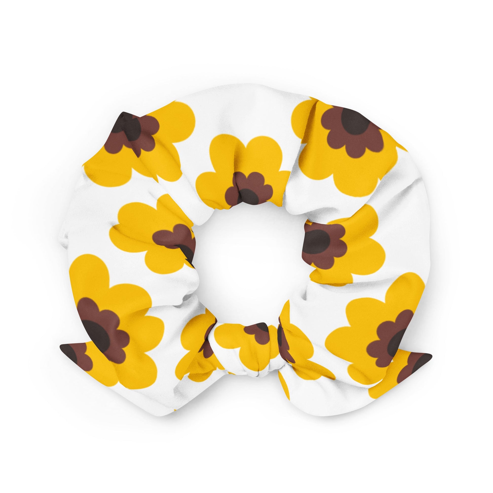 Scrunchie - FANCY BLOOM yellow
