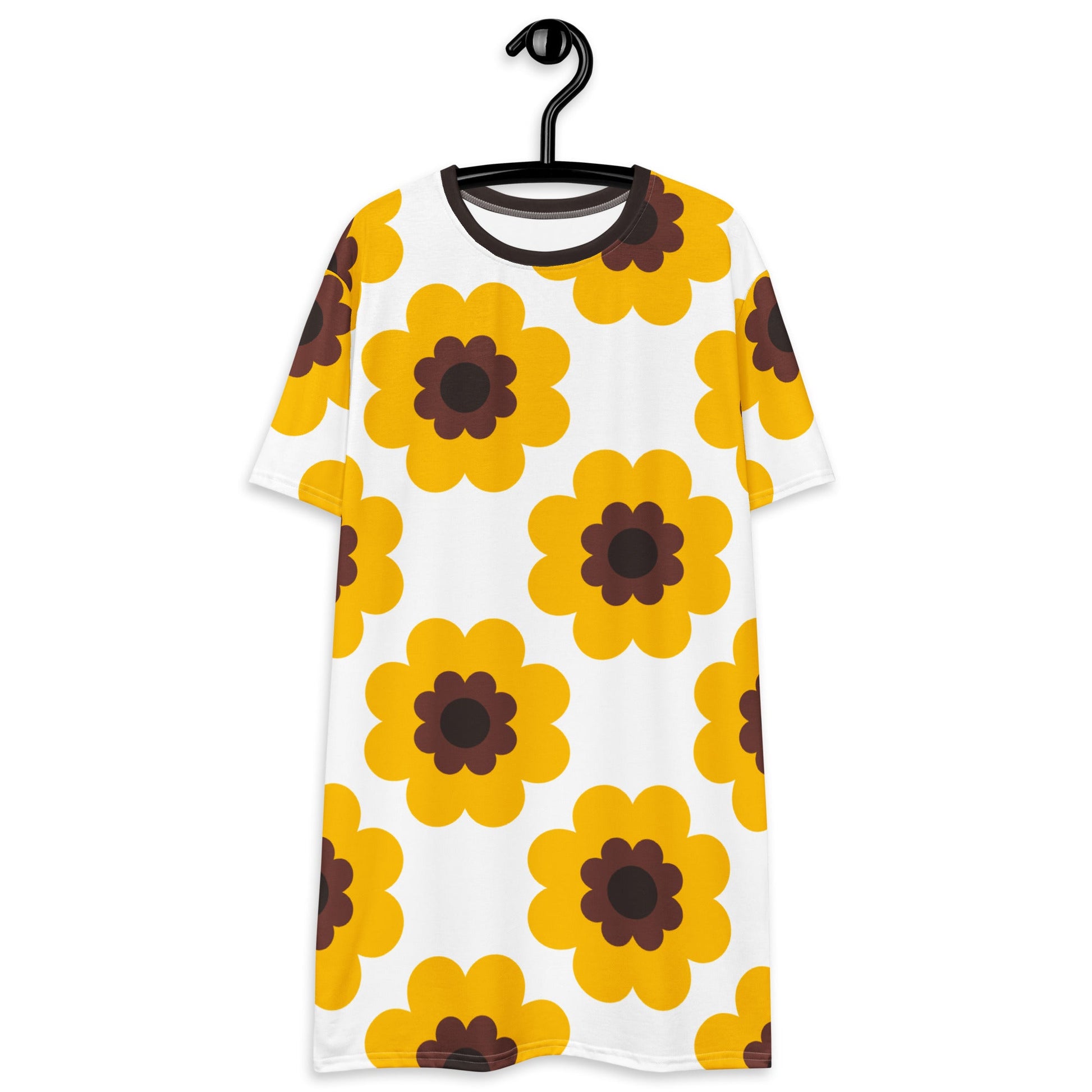 FANCY BLOOM yellow - T-Shirt Dress - SHALMIAK
