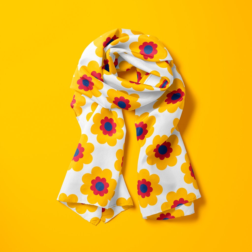 Scarf - FANCY BLOOM summer - Pretty floral print