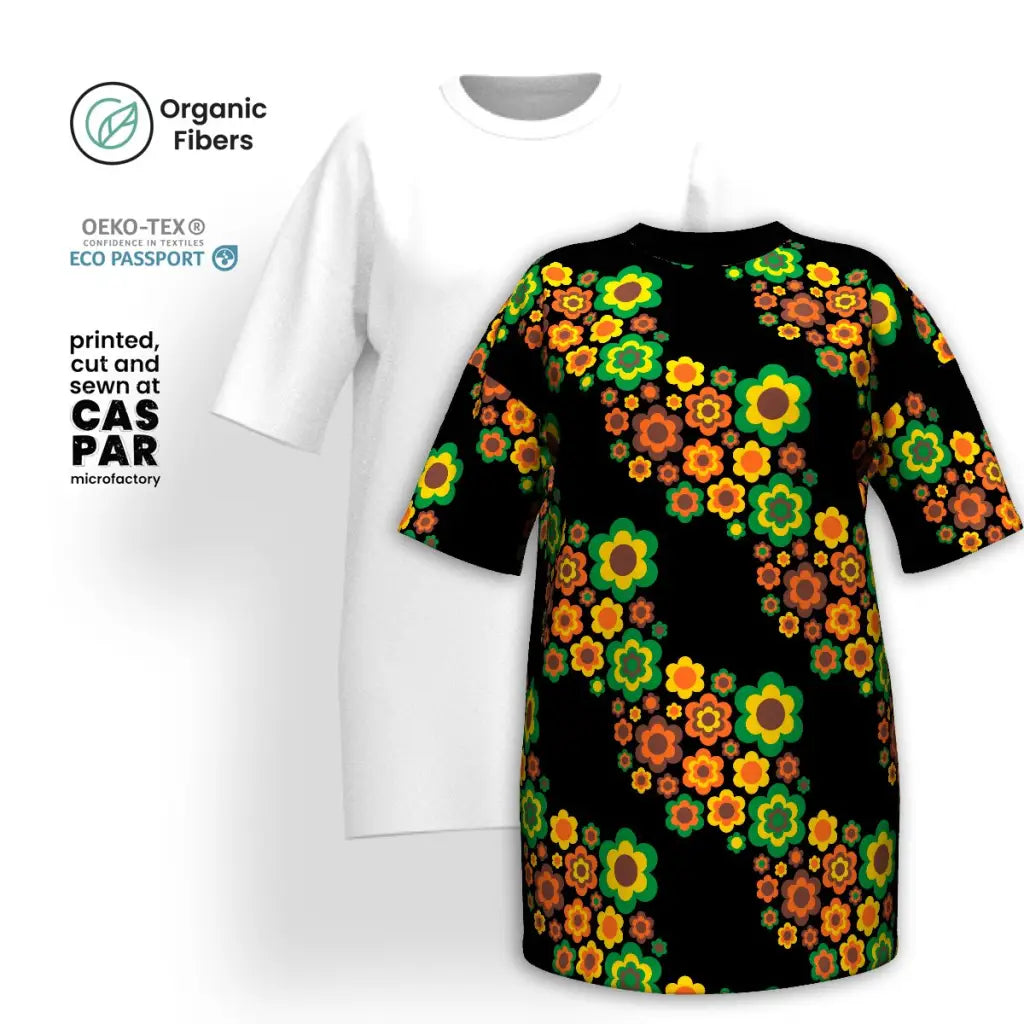 FLORA FOREVER retro - T-shirt dress (organic cotton)