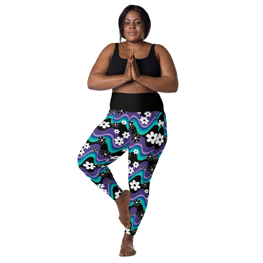FLORA RAVE purple - Leggings With Pockets - SHALMIAK