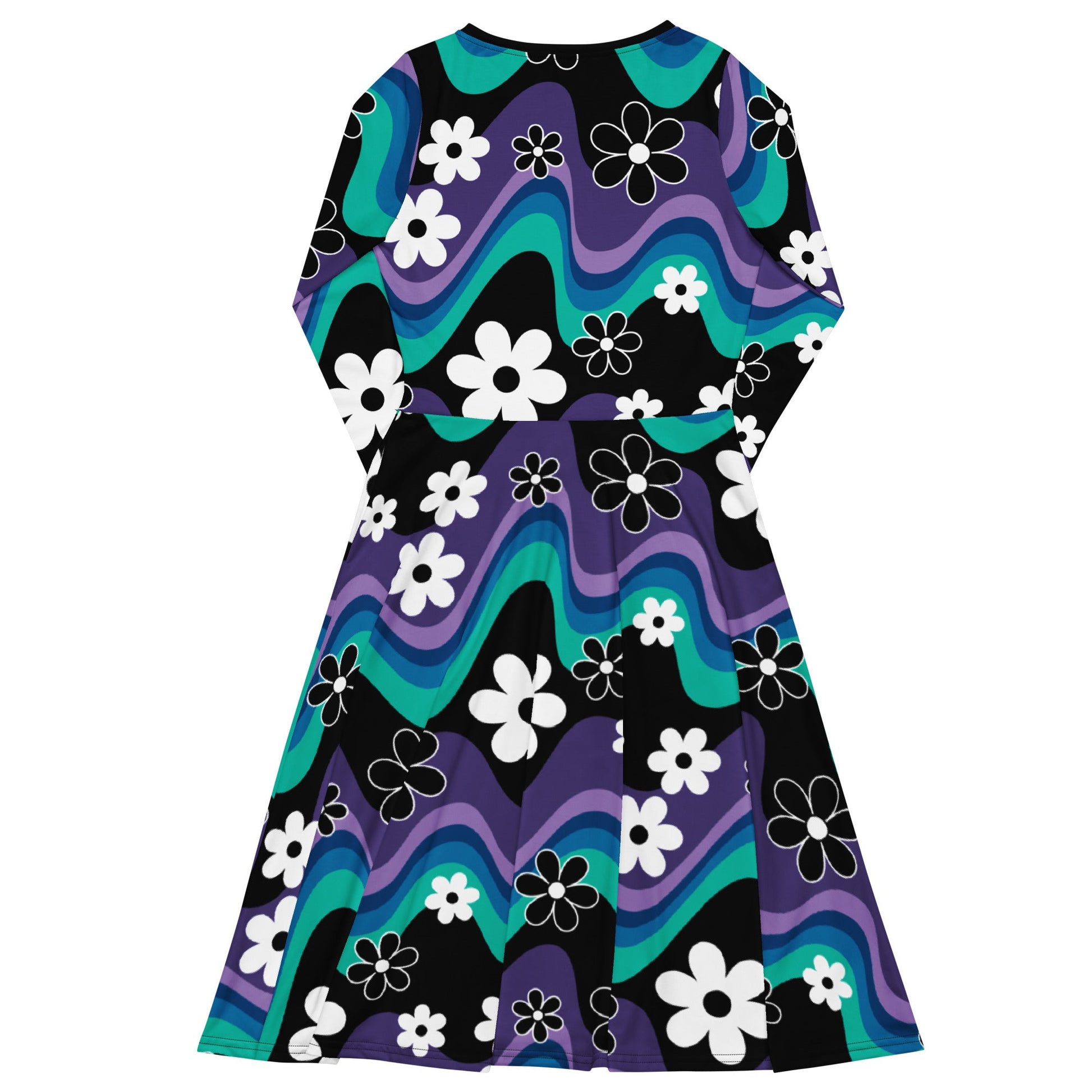 FLORA RAVE purple - Midi Dress With Pockets - SHALMIAK