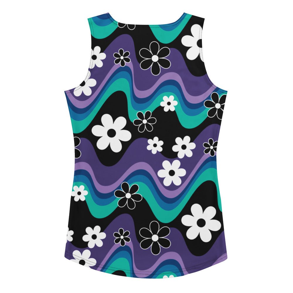 FLORA RAVE purple - Tank Top - SHALMIAK