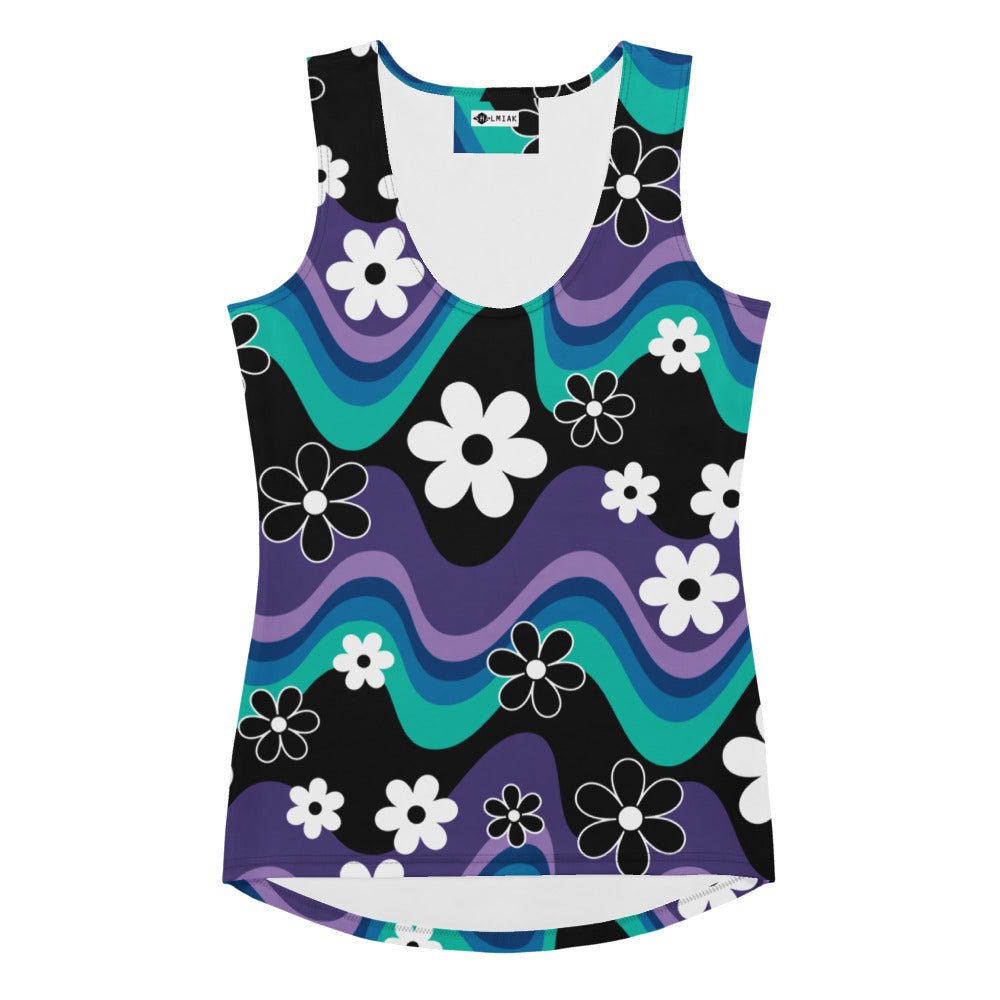 FLORA RAVE purple - Tank Top - SHALMIAK