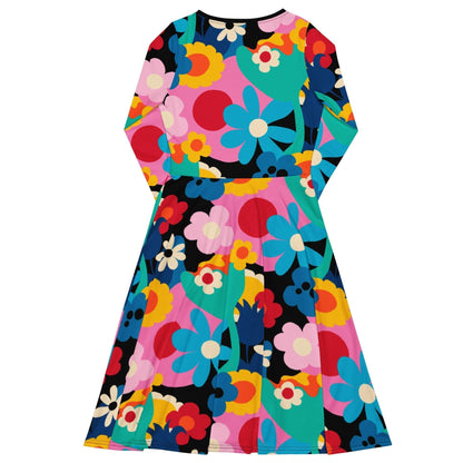 FLORALEI - Midi Dress With Pockets - SHALMIAK