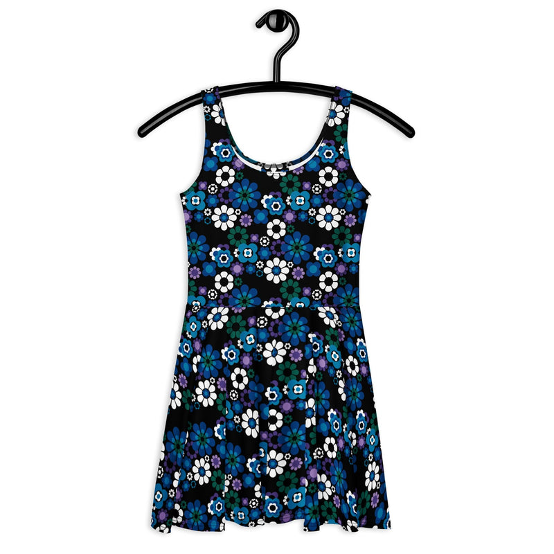 FLOW - POW blue - Skater Dress - SHALMIAK