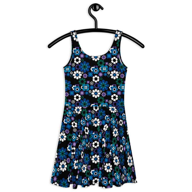 FLOW - POW blue - Skater Dress - SHALMIAK