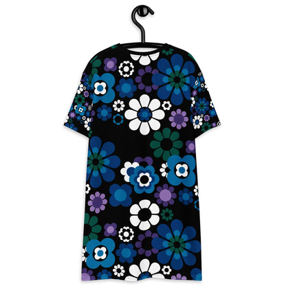 T-Shirt Dress - FLOW-POW blue