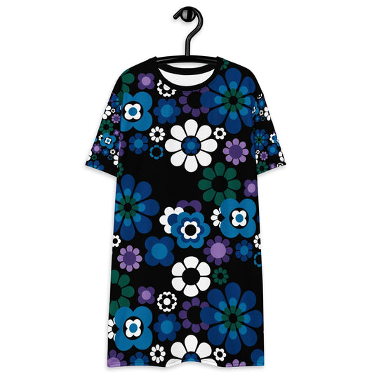 FLOW - POW blue - T-Shirt Dress - SHALMIAK