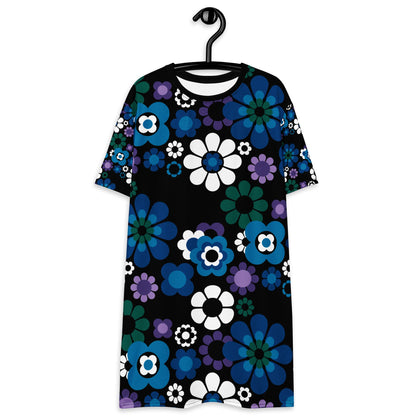 FLOW - POW blue - T-Shirt Dress - SHALMIAK