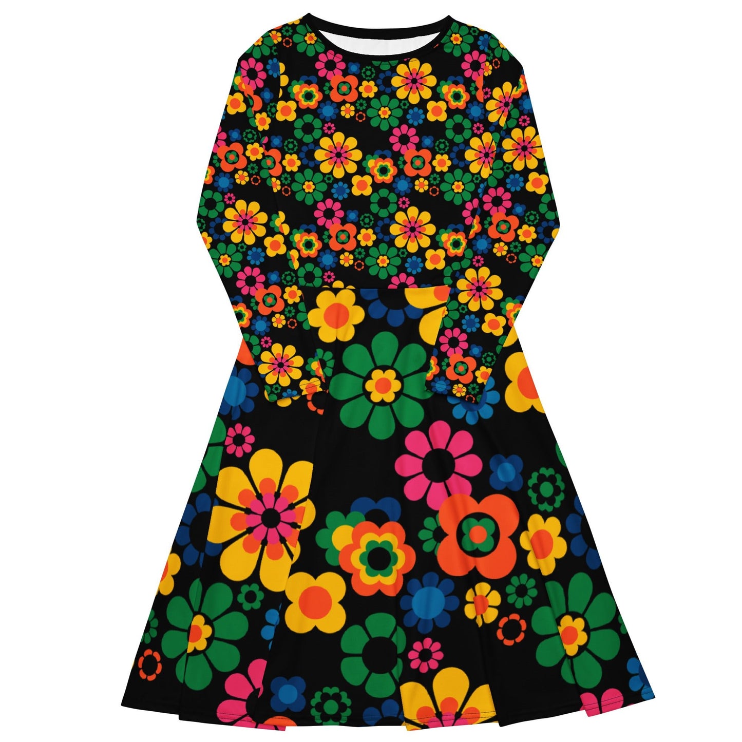 FLOW - POW joy - Midi Dress With Pockets - SHALMIAK