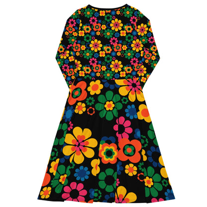 FLOW - POW joy - Midi Dress With Pockets - SHALMIAK