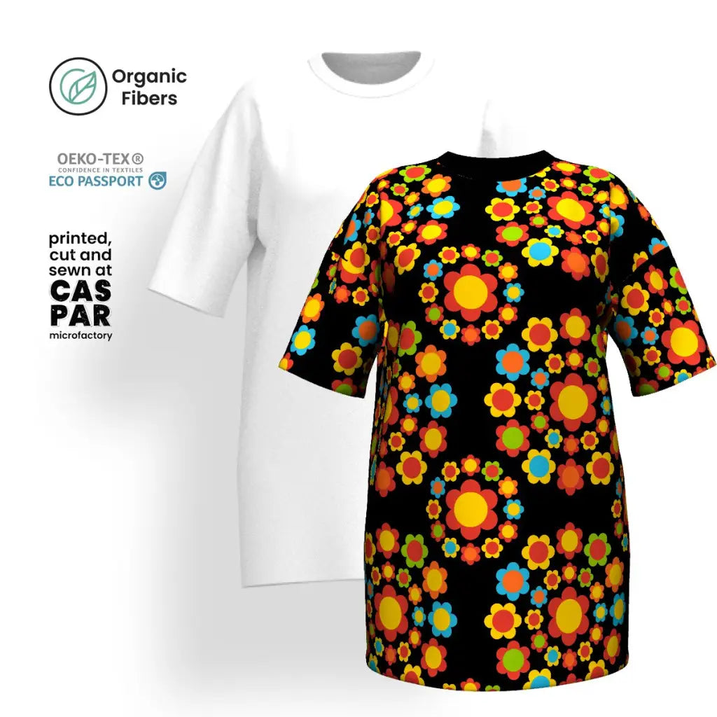 FLOWERSHOP colour - T-shirt dress (organic cotton)