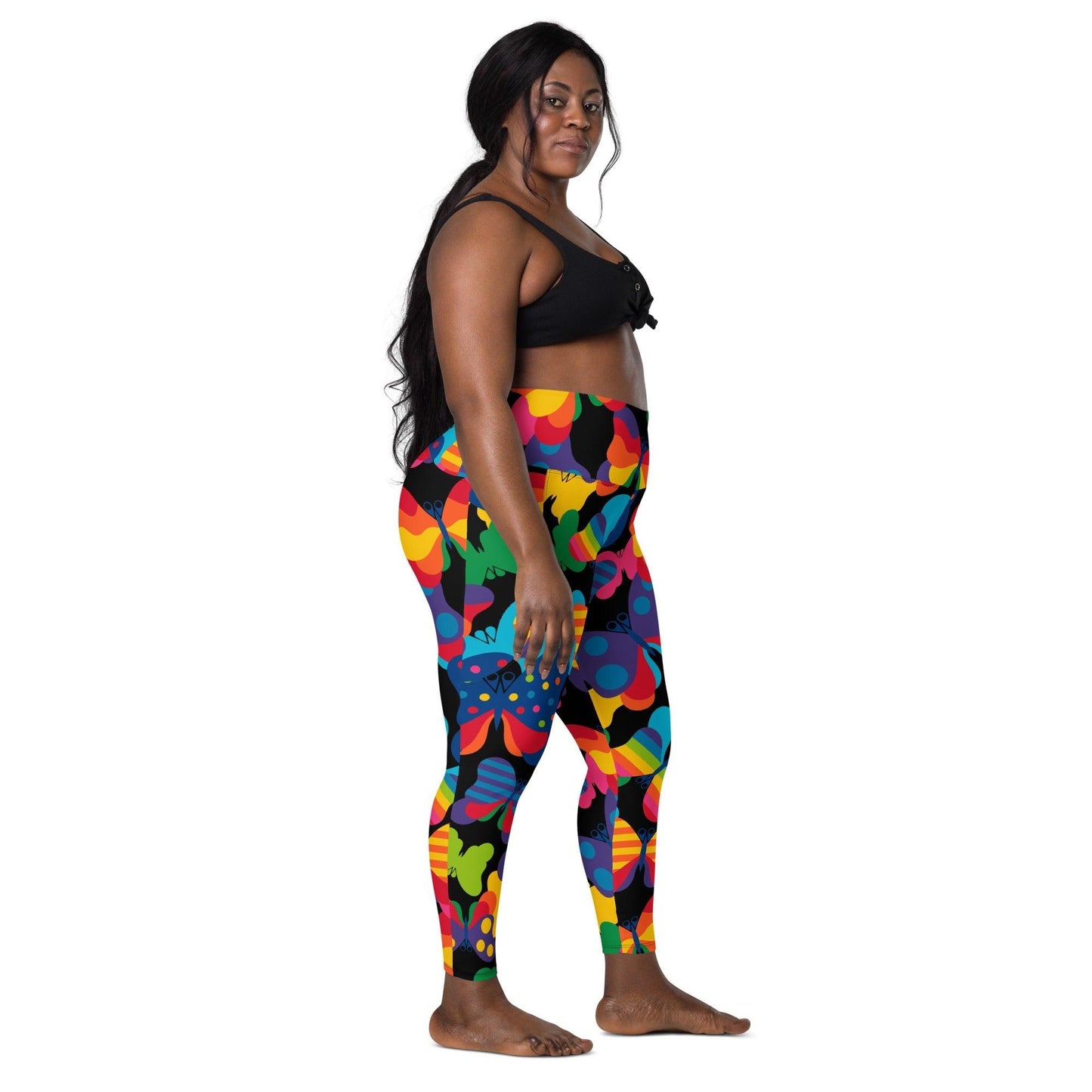 FLYRAVE black - Leggings With Pockets - SHALMIAK