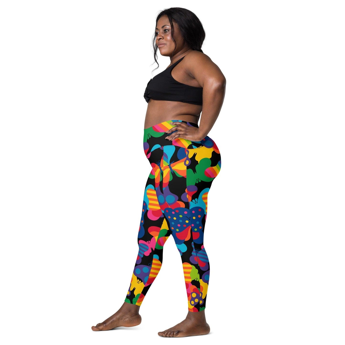 FLYRAVE black - Leggings With Pockets - SHALMIAK
