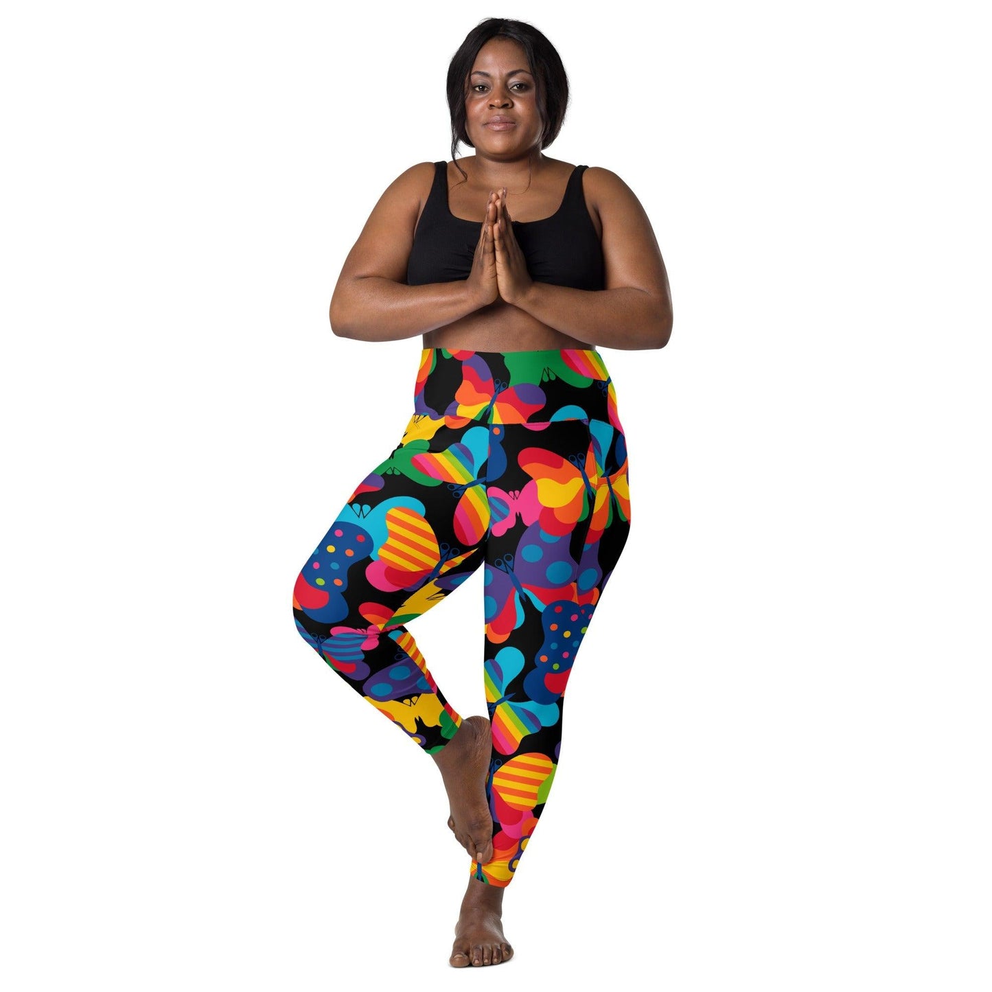 FLYRAVE black - Leggings With Pockets - SHALMIAK