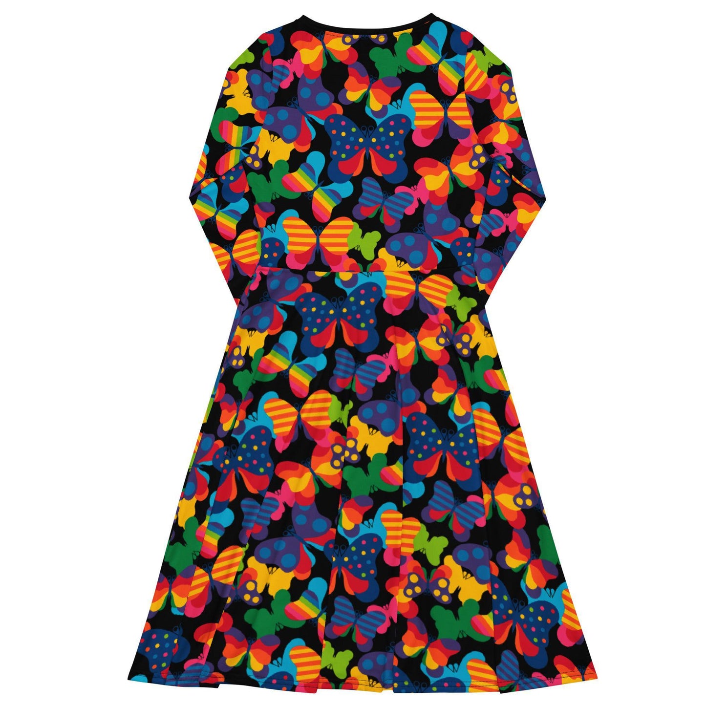 FLYRAVE black - Midi Dress With Pockets - SHALMIAK