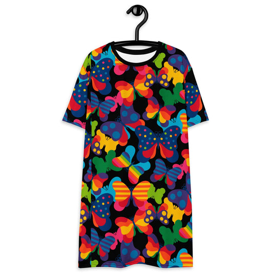 FLYRAVE black - T-Shirt Dress - SHALMIAK