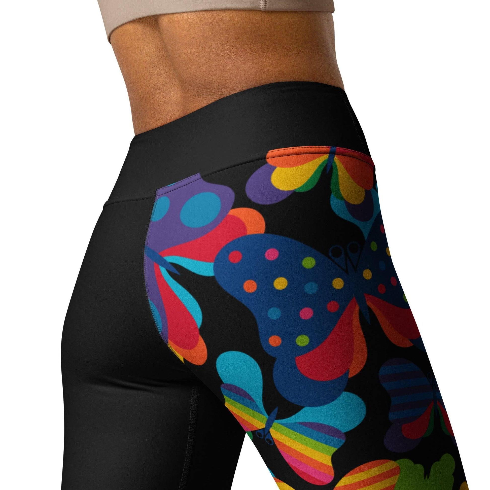 FLYRAVE black - Yoga Leggings - SHALMIAK