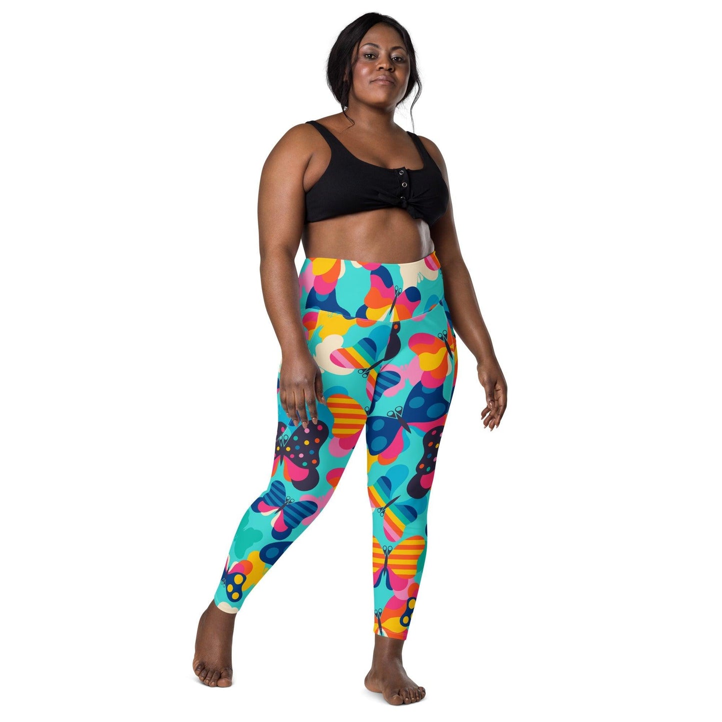 FLYRAVE turquoise - Leggings With Pockets - SHALMIAK