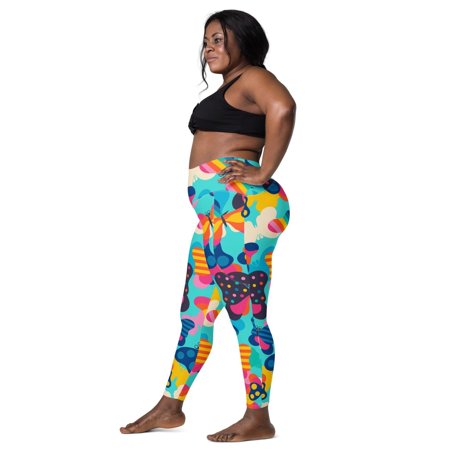 FLYRAVE turquoise - Leggings With Pockets - SHALMIAK