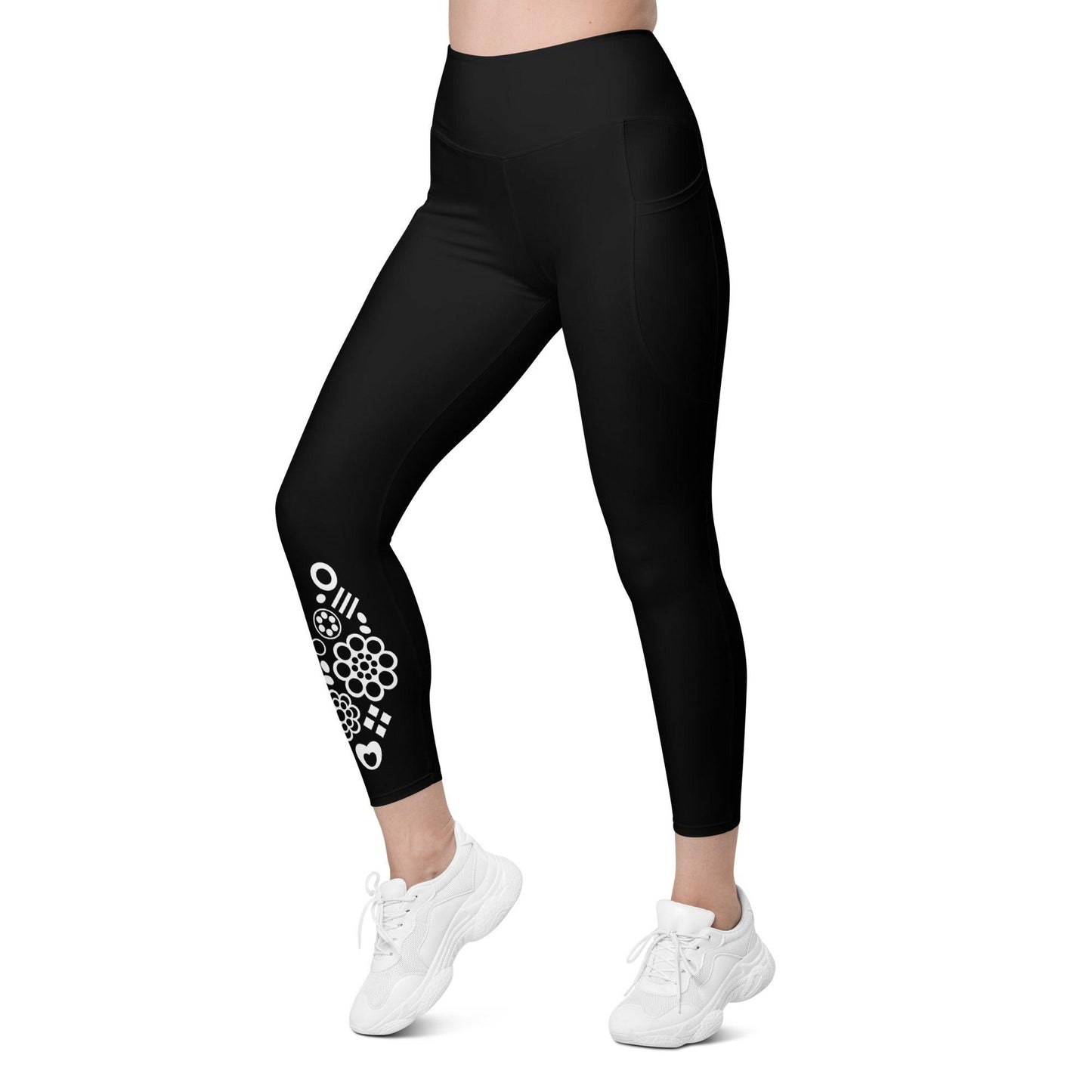 FOREVER SWEET bw - Leggings With Pockets - SHALMIAK