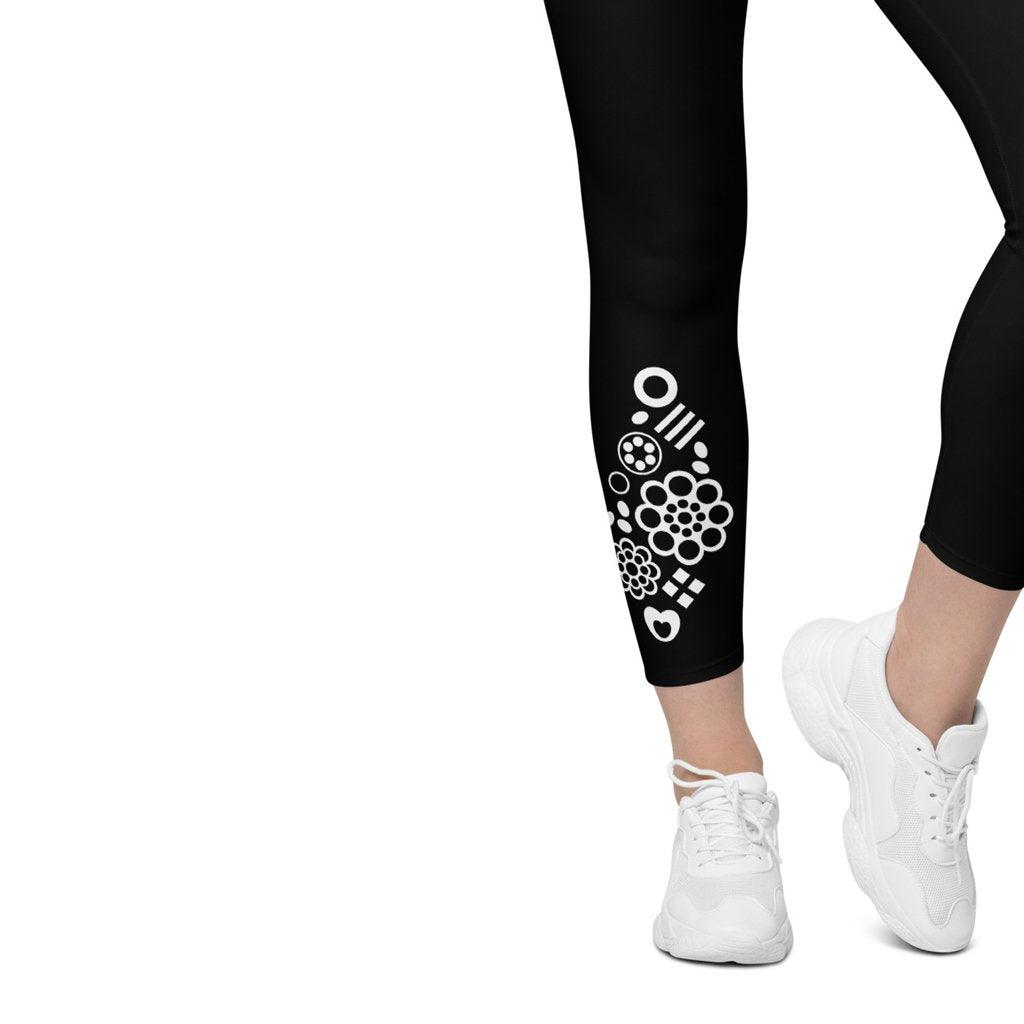 FOREVER SWEET bw - Leggings With Pockets - SHALMIAK