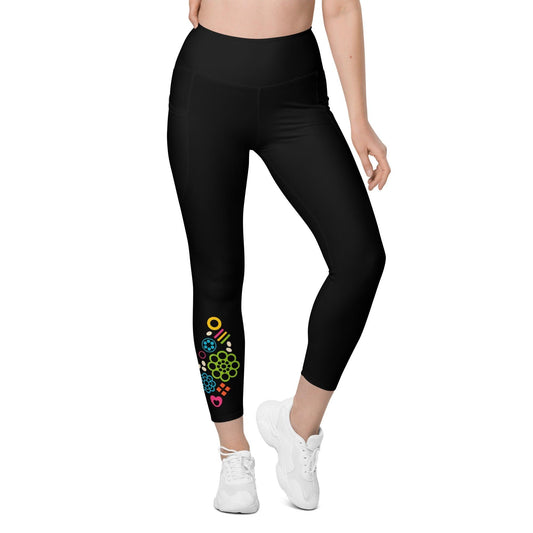 FOREVER SWEET in black - Leggings With Pockets - SHALMIAK