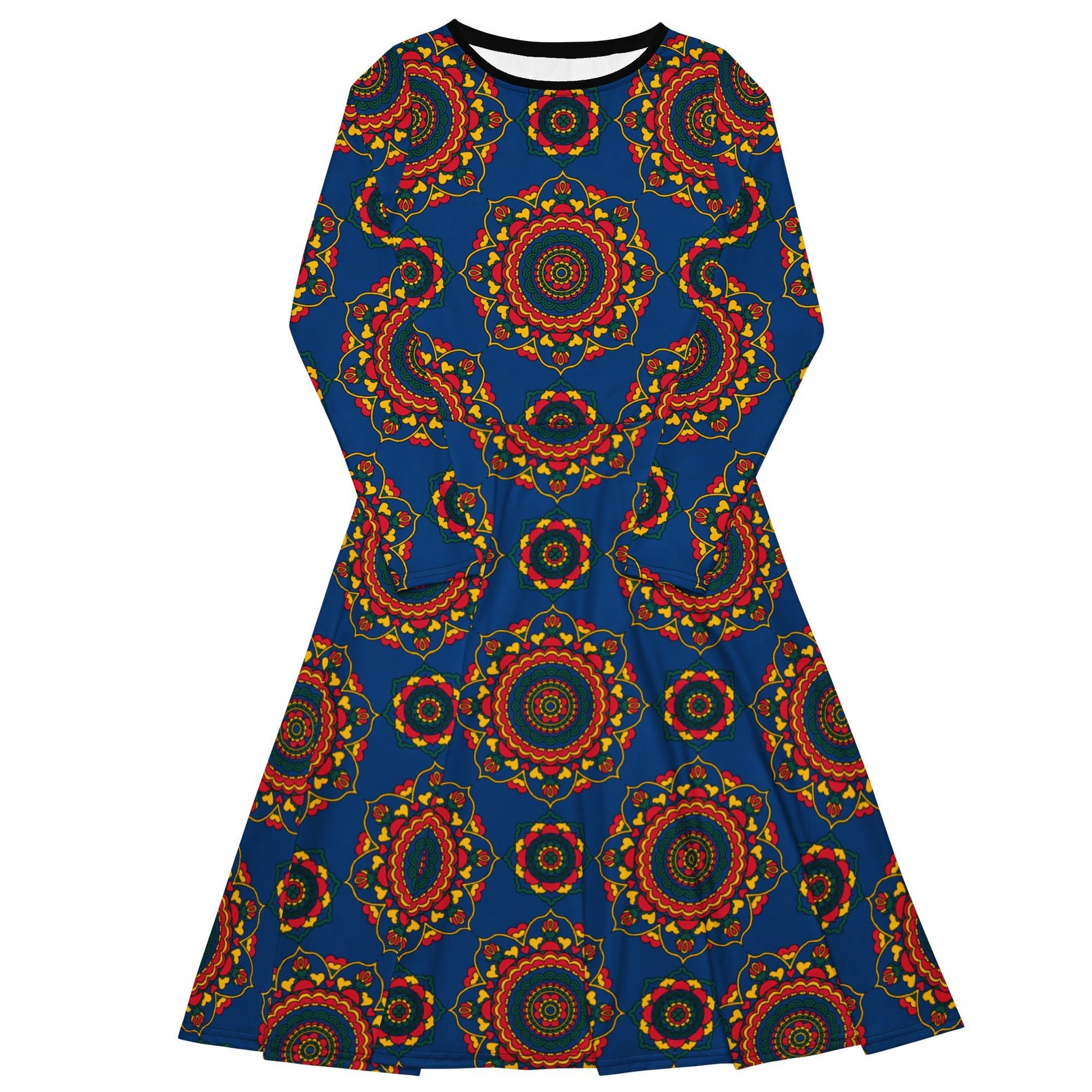 FOREVERMORE folk - Midi Dress With Pockets - SHALMIAK