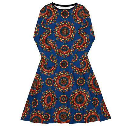 FOREVERMORE folk - Midi Dress With Pockets - SHALMIAK