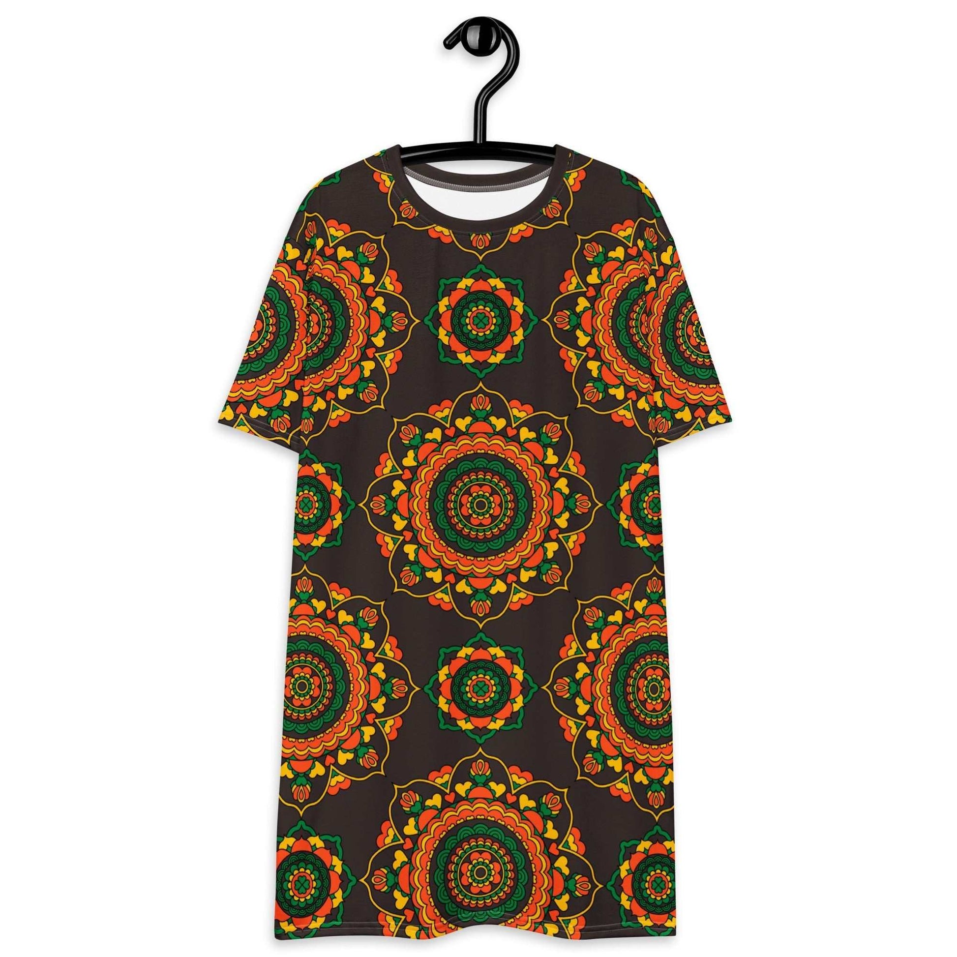 T-Shirt Dress - FOREVERMORE green brown