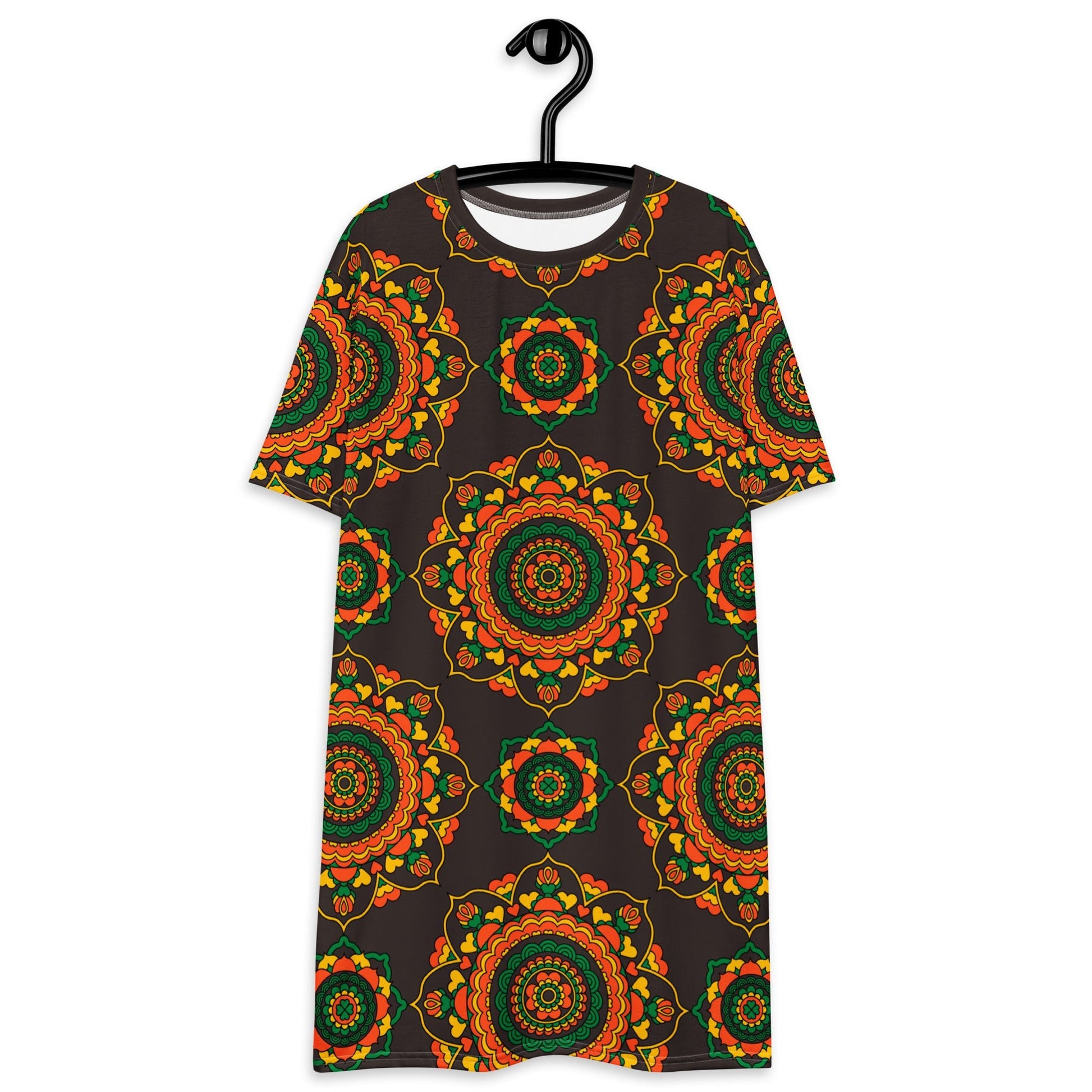 FOREVERMORE green brown - T-Shirt Dress - SHALMIAK