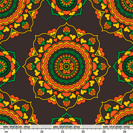 Fabric - FOREVERMORE green brown