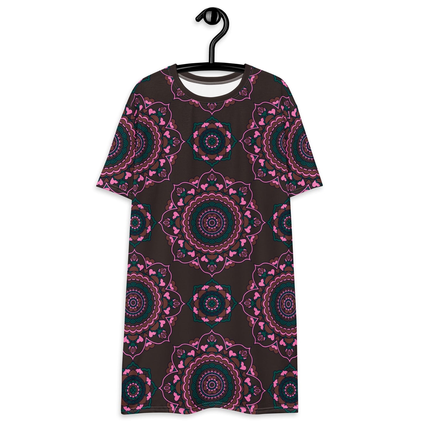 FOREVERMORE pink brown - T-Shirt Dress - SHALMIAK