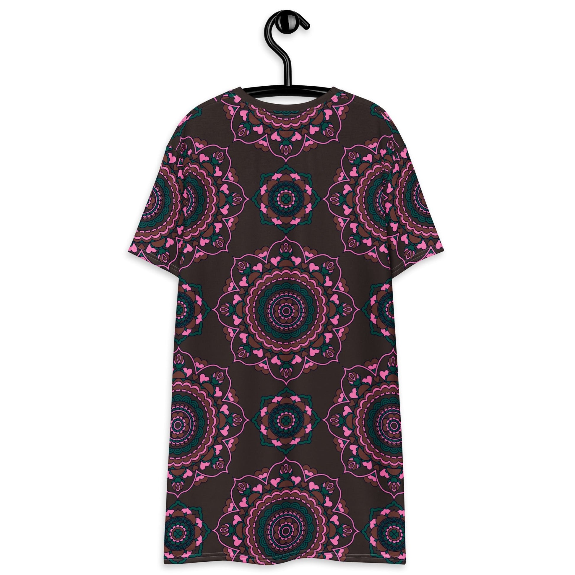 FOREVERMORE pink brown - T-Shirt Dress - SHALMIAK