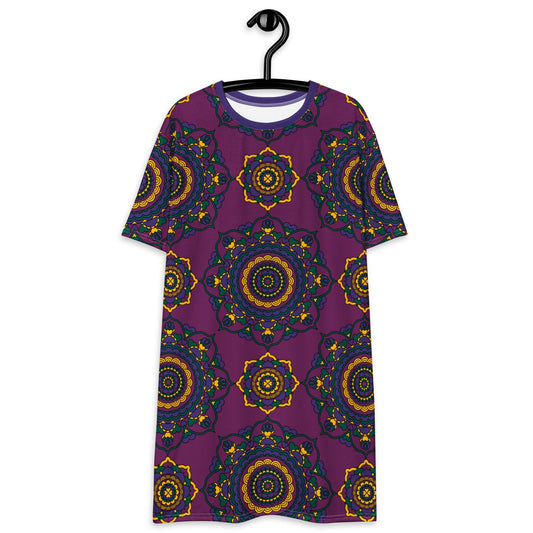 FOREVERMORE plum - T-Shirt Dress - SHALMIAK