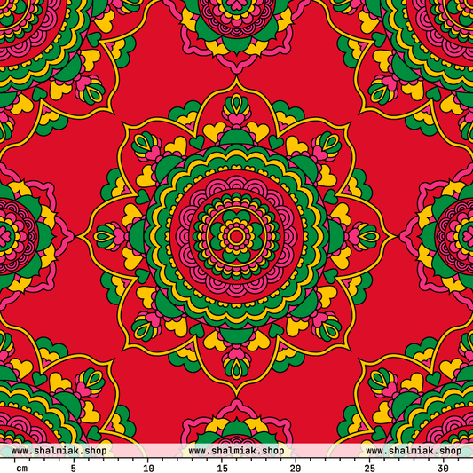 Fabric - FOREVERMORE red