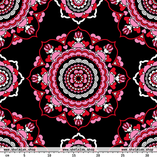 Fabric - FOREVERMORE red black