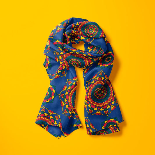 Scarf - FOREVERMORE folk - Romantic flower and heart print