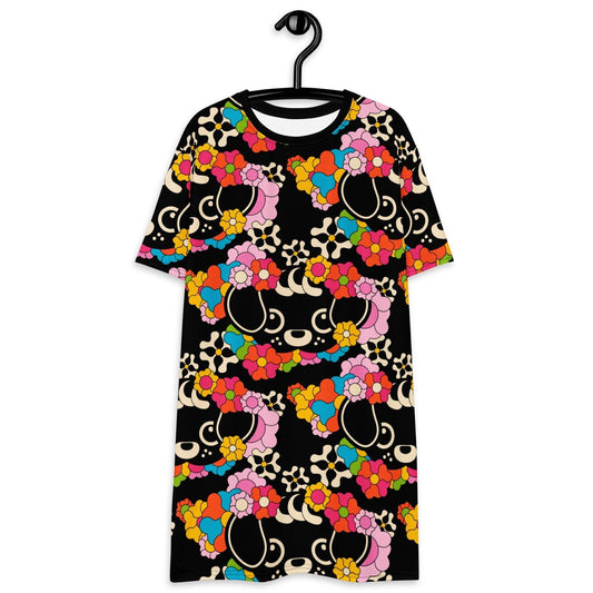 FUNKYPUP black - T-Shirt Dress - SHALMIAK