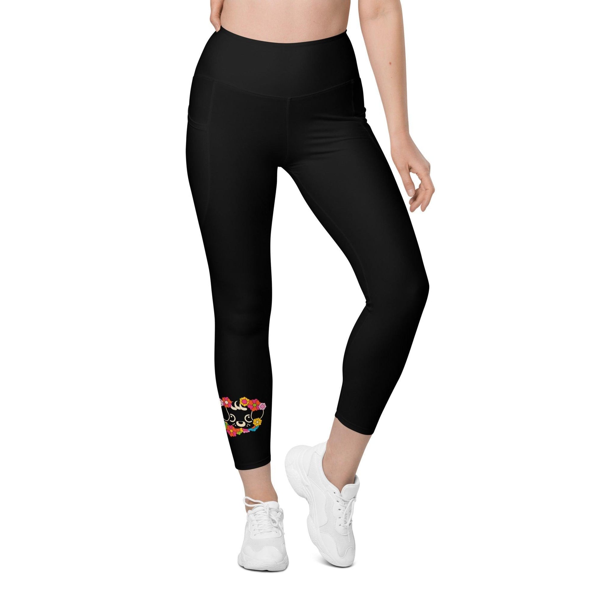 FUNKYPUP in black - Leggings With Pockets - SHALMIAK