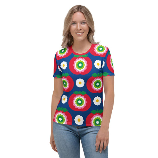 GRAND APPLE blue - Woman's T-Shirt - SHALMIAK