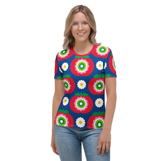 GRAND APPLE blue - Woman's T-Shirt - SHALMIAK