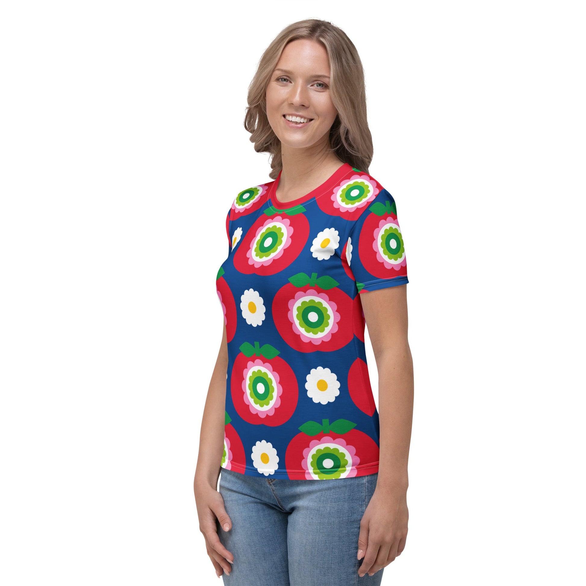 GRAND APPLE blue - Woman's T-Shirt - SHALMIAK