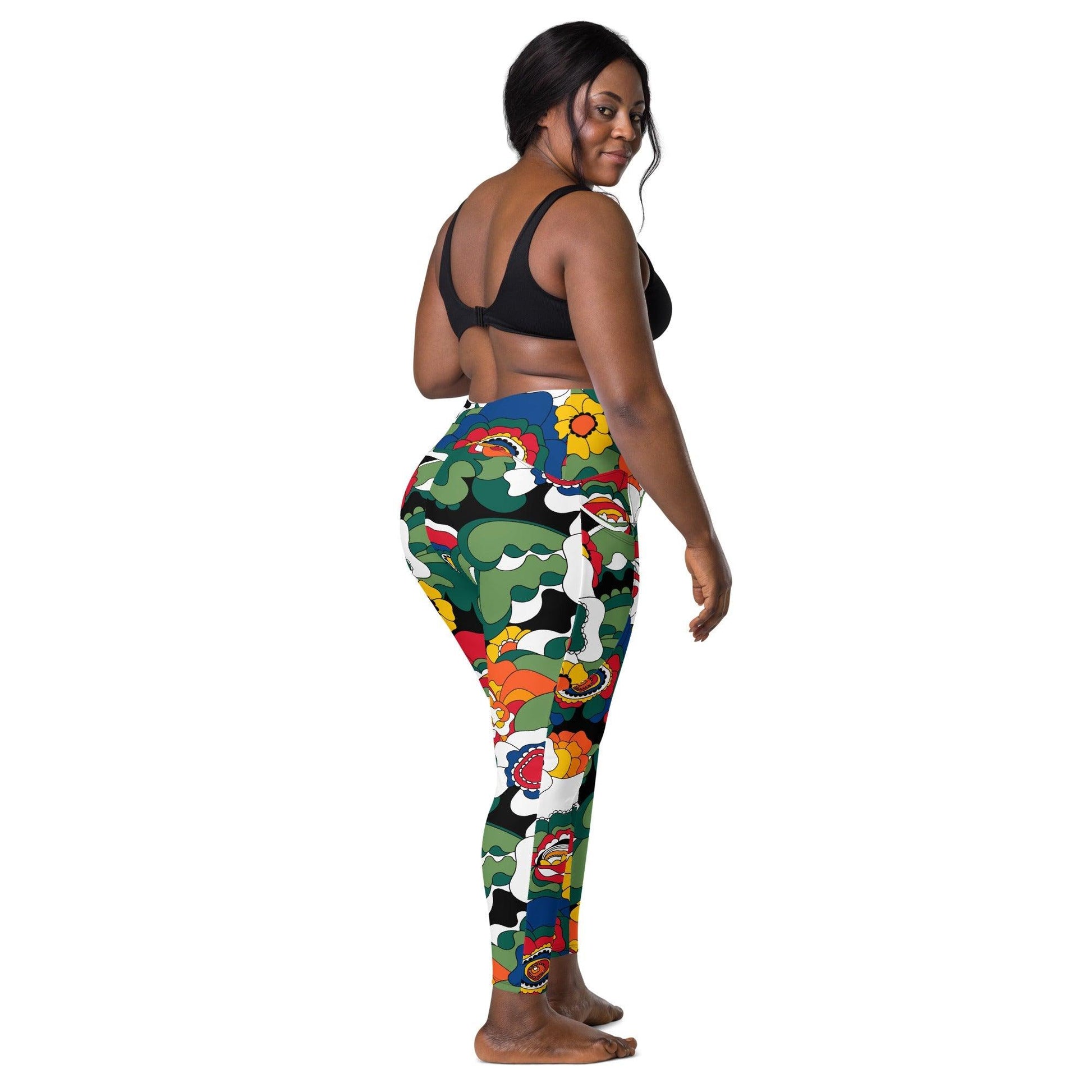 GROOVY KURBITS black - Leggings With Pockets - SHALMIAK
